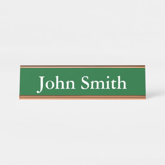Schreibtisch Name Plate, Standard (2" x 8"), Silbe Schreibtischnamensplakette (Vorderseite )