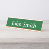 Schreibtisch Name Plate, Standard (2" x 8"), Silbe Schreibtischnamensplakette (Vorderseite )
