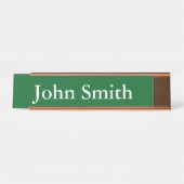 Schreibtisch Name Plate, Standard (2" x 8"), Silbe Schreibtischnamensplakette (Vorderseite )