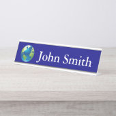 Schreibtisch Name Plate, Standard (2" x 8"), Silbe Schreibtischnamensplakette (Vorderseite )