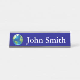 Schreibtisch Name Plate, Standard (2" x 8"), Silbe Schreibtischnamensplakette