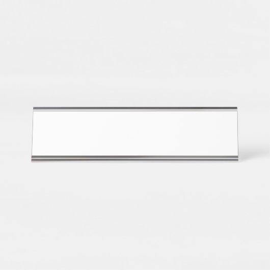 Schreibtisch Name Plate, Standard (2" x 8"), Silbe Schreibtischnamensplakette (Vorderseite )