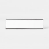 Schreibtisch Name Plate, Standard (2" x 8"), Silbe Schreibtischnamensplakette (Vorderseite )