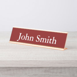 Schreibtisch Name Plate, Standard (2" x 8"), Silbe Schreibtischnamensplakette