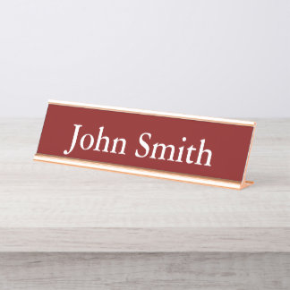Schreibtisch Name Plate, Standard (2" x 8"), Silbe Schreibtischnamensplakette