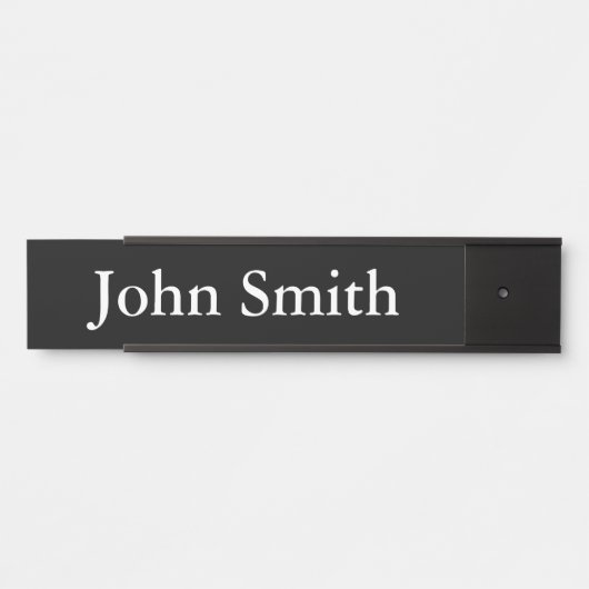 Schreibtisch Name Plate, Standard (2" x 8"), Silbe Türschild (Vorderseite )
