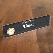 Schreibtisch Name Plate Umar Namensplakette (Seite)