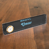 Schreibtisch Name Plate Umar Namensplakette (Seite)