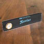 Schreibtisch Name Plate Xavier Namensplakette (Seite)