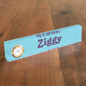 Schreibtisch Name Plate Ziggy Namensplakette (Seite)