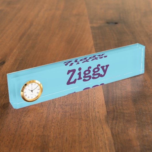Schreibtisch Name Plate Ziggy Namensplakette (Seite)