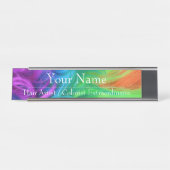 Schreibtisch Namensplatte - Haarfarbdesign HAMbyWG Schreibtischnamensplakette (Vorderseite )