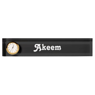 Schreibtisch Namensschild Akeem Namensplakette