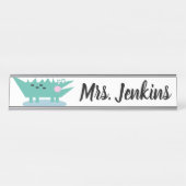 Schreibtisch-Namensschild für die Elementarlehrer Schreibtischnamensplakette (Vorderseite )