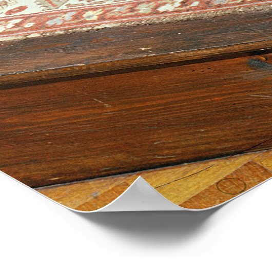 Schreibtisch, Nussbaum mit Arabesken Poster (Ecke)