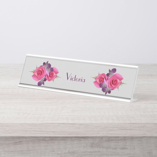 Schreibtisch oder hängende schreibtischnamensplakette (Vorderseite )