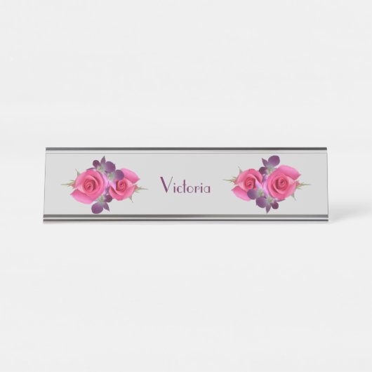 Schreibtisch oder hängende schreibtischnamensplakette (Vorderseite )