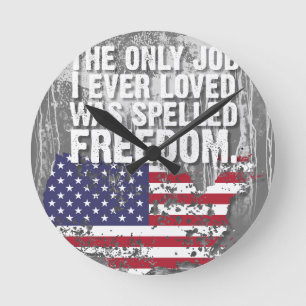Schreibtisch-Organizer – Freedom Job Runde Wanduhr