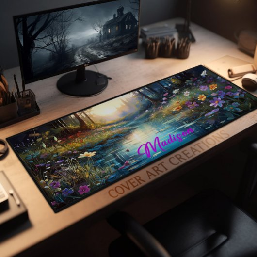 Schreibtisch Pad, Wildblumen entlang der Bucht Per Schreibtischunterlage