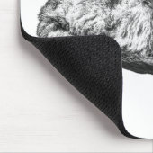 Schreibtisch ruhig, feliner Schatten Mousepad (Ecke)