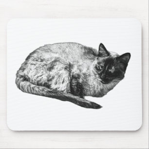 Schreibtisch ruhig, feliner Schatten Mousepad