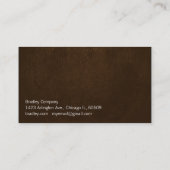 Schreibtisch Visitenkarte (Rückseite)