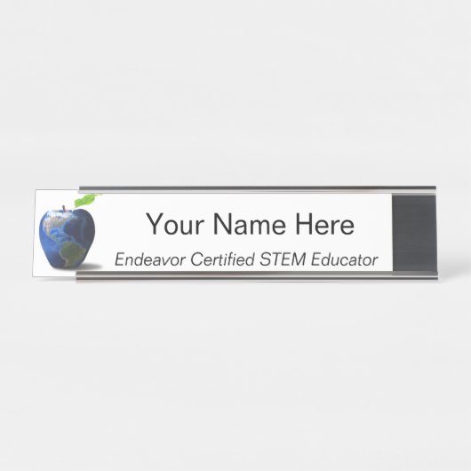 Schreibtisch/Wandnamensplatte Schreibtischnamensplakette (Vorderseite )