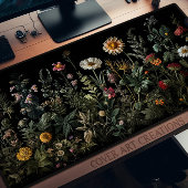 Schreibtisch, Wildblumen Cotgcore-Stil, Schreibtischunterlage