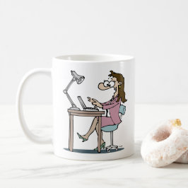 Schreibtischarbeiter Kaffeetasse