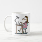Schreibtischarbeiter Kaffeetasse (Links)