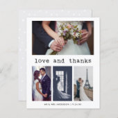 SchreibtischBUDGET Hochzeit 4 Foto Vielen Dank (Vorne/Hinten)