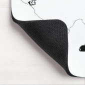 Schreibtischkante, Katzenlinienpad Mousepad (Ecke)