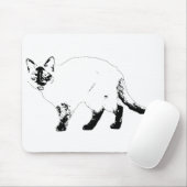 Schreibtischkante, Katzenlinienpad Mousepad (Mit Mouse)