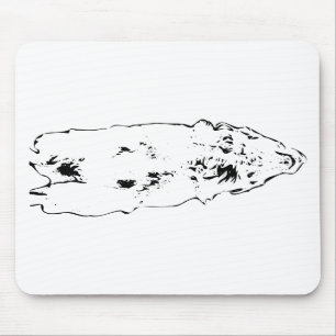 Schreibtischlift: goldene Himmelshaltung Mousepad