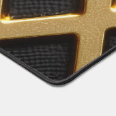 Schreibtischmatte aus Carbon und Gold (Ecke)