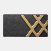 Schreibtischmatte aus Carbon und Gold (Vorderseite)