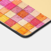 Schreibtischmatte aus rosa Orange und cremefarbene (Ecke)