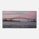 Schreibtischmatte der Blue Water Bridge (Vorderseite)