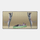 Schreibtischmatte - Katzen beim Spielen (Vorderseite)