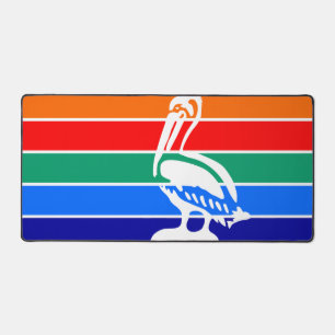 Schreibtischmatte mit der Flagge von St. Petersbur