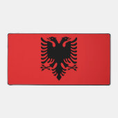 Schreibtischmatte mit Flagge Albaniens (Vorderseite)