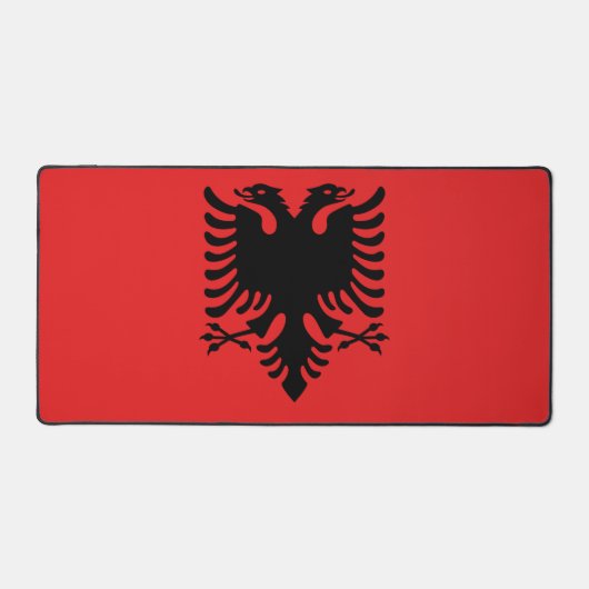 Schreibtischmatte mit Flagge Albaniens (Vorderseite)