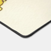 Schreibtischmatte mit gelben Pflücken (Ecke)