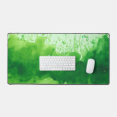 Schreibtischmatte mit grüner Aquarellfarbe (Tastatur & Maus)