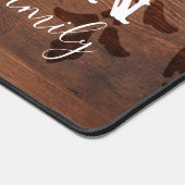 Schreibtischmatte mit personalisiertem Familiennam (Ecke)