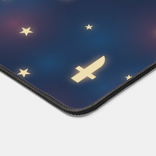 Schreibtischmatte mit Starry Night Knife Keyhole M (Ecke)