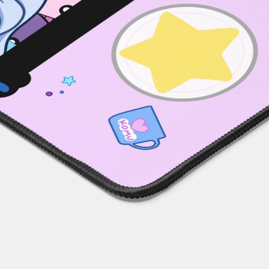 Schreibtischmatte pink (Ecke)