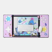 Schreibtischmatte pink (Tastatur & Maus)