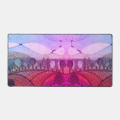 Schreibtischmatte rot-rosa (Vorderseite)