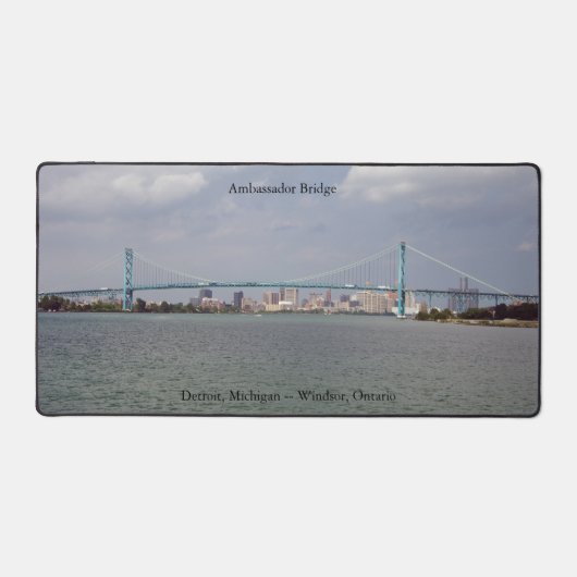 Schreibtischmatte von Ambassador Bridge (Vorderseite)